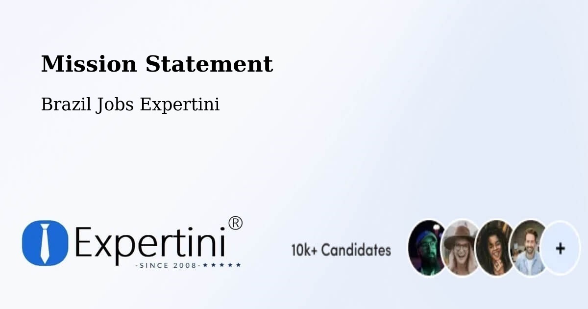 Corporate Mission – Palmópolis - Brazil Jobs Expertini
